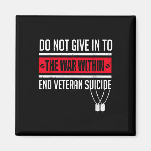 Kamp mot veteran Suicide Ptsd Awareness 22A Magnet