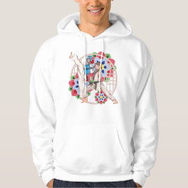 Kamp och tradition - Taekwondo-duo i aktion Hoodie