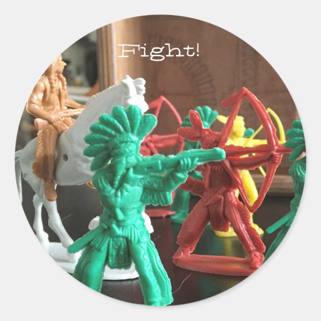 Kamp! Runt Klistermärke (Framsida)