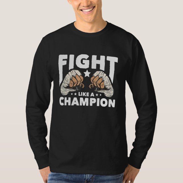 Kamp som en Champion Muay Thai T Shirt (Framsida)