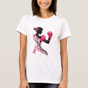 Kamp som en flicka - att bota bröstcancermedvetand t shirt