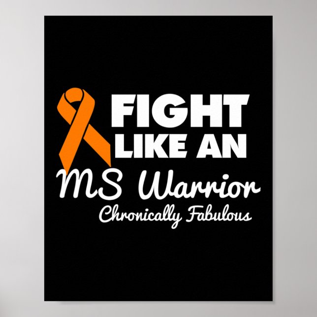 Kamp som en Warrior-medvetenhet om Många Sclero Poster (Framsidan)