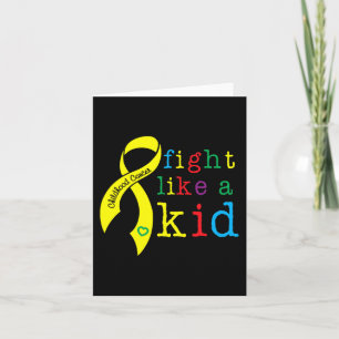 Kamp som Kid Child Cancer Information REtro Go Kort