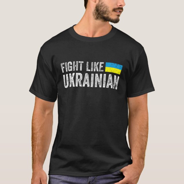 Kamp som Ukrainas stöd T Shirt (Framsida)