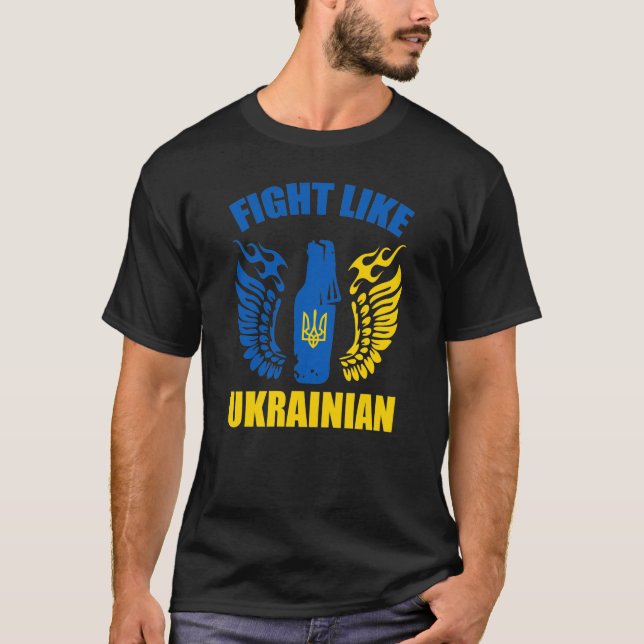 Kamp som ukrainska - Molotov-cocktail T Shirt (Framsida)