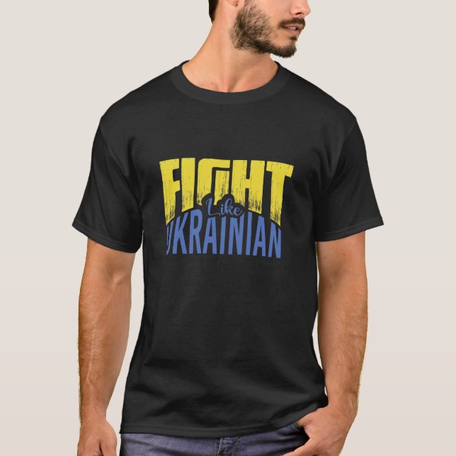 Kamp som ukrainska t shirt (Framsida)