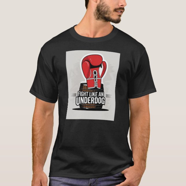 Kamp som underhund t shirt (Framsida)