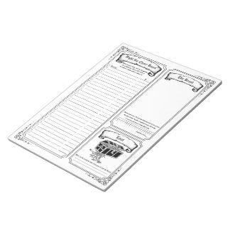 Kämpa Beasten tom Anteckningsblock