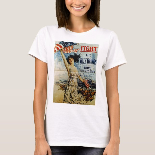 Kämpa eller köpa obligationer tee shirt (Framsida)