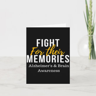 Kämpa för minnen alzheimers &amp; hjärna kort