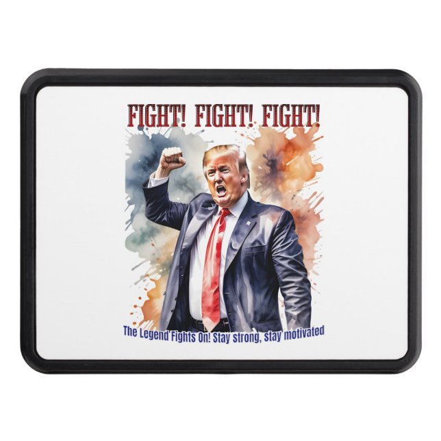 Kämpa! Kämpa! Kämpa! Trump-förklaring Dragkroksskydd (Framsidan)