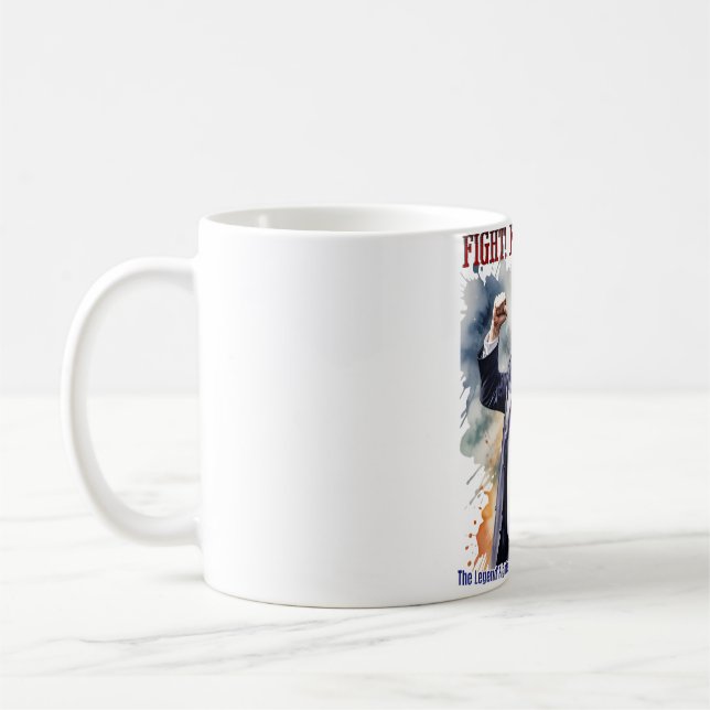 Kämpa! Kämpa! Kämpa! Trump-förklaring Kaffemugg (Vänster)