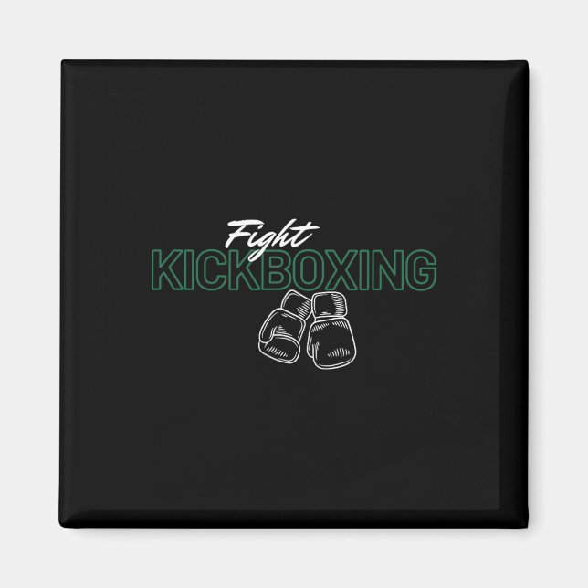 Kämpa Kickboxning  Magnet (Framsidan)