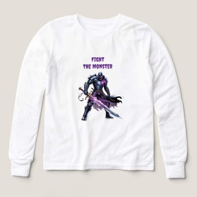 Kämpa monstret t shirt (Design framsida)
