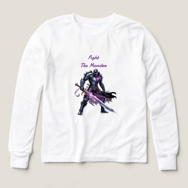 Kämpa monstret t shirt (Design framsida)