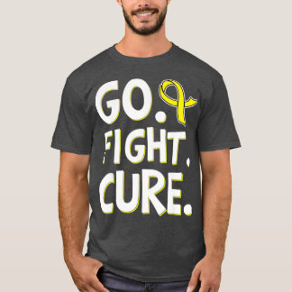 Kämpa mot cancer i barndomen i Guld T Shirt