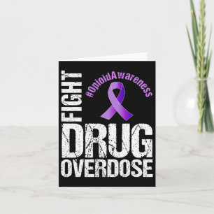 Kämpa mot överdosering av opioider medvetenhet 1 kort