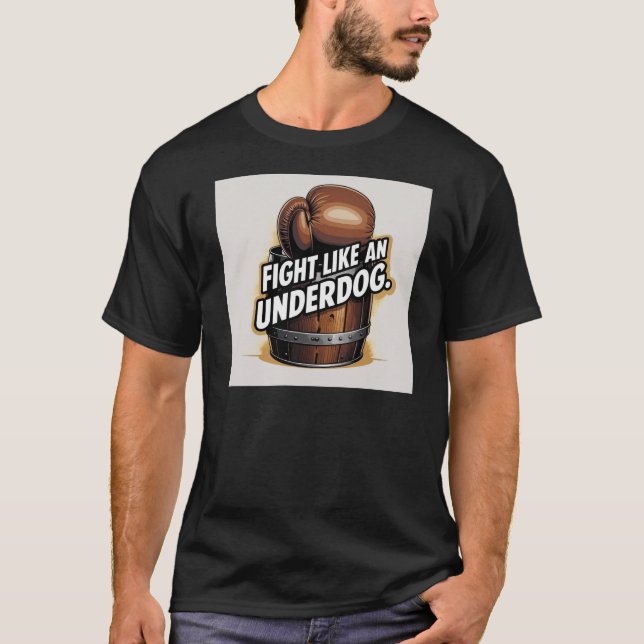Kämpa som en under Brown Glove T Shirt (Framsida)