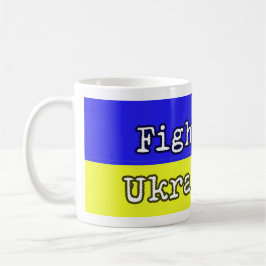 Kämpa som ukrainare kaffemugg