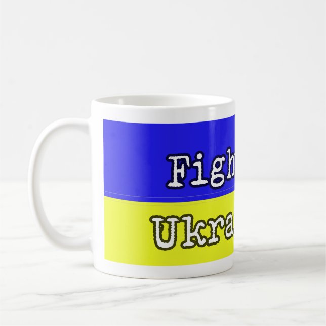 Kämpa som ukrainare kaffemugg (Vänster)