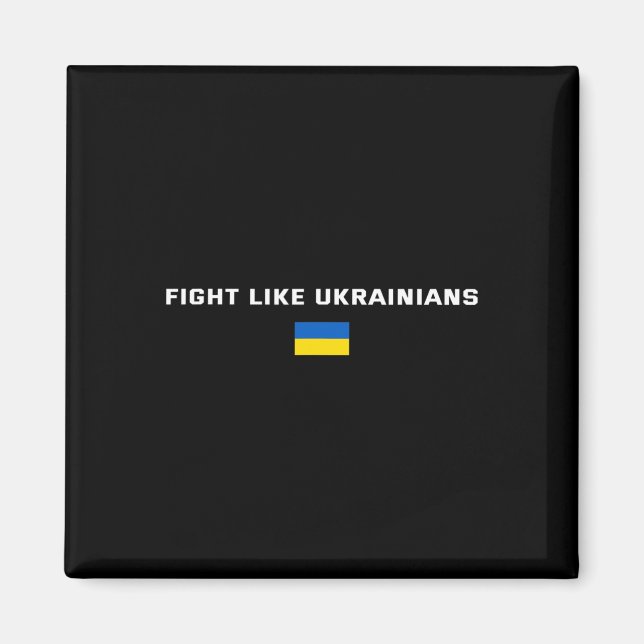 Kämpa som ukrainare Ukraina-stöd  Magnet (Framsidan)