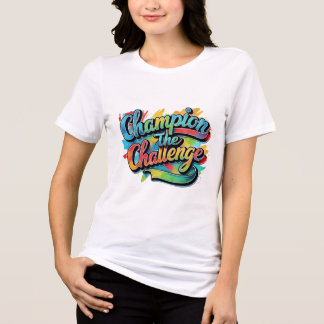 Kämpa utmaningen - Handdrad motivation T T Shirt