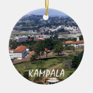 Kampala Uganda Vacation jul Ornamenr Julgransprydnad Keramik