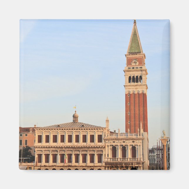 Kampanil, Piazza San Marco, Venedig Magnet (Framsidan)