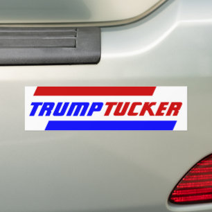 Kampanj 2024 års valpresident: TRUMP & TUCKER Bildekal