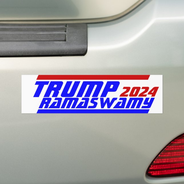 Kampanj 2024 President TRUMP VIVEK RAMASWAMY vote Bildekal (På Bil)