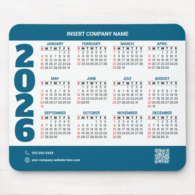 Kampanj 2026 Kalender QR-kod Musmattor (Framsidan)