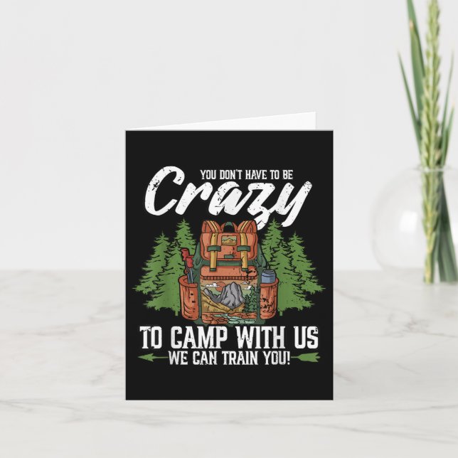 Kampanj du måste inte vara arg på Camp Campers Kort (Framsida)