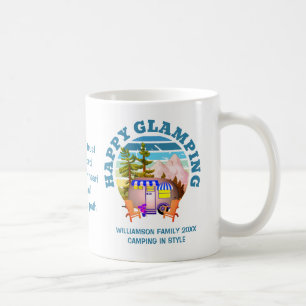 Kampanj för anpassad namnfamilj för LYCKLIG GLAMPI Kaffemugg