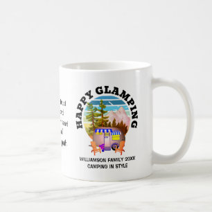 Kampanj för anpassad namnfamilj för LYCKLIG GLAMPI Kaffemugg