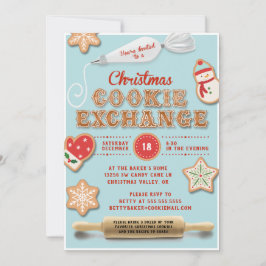 Kampanj för Exchange-parti för julcookie Inbjudningar