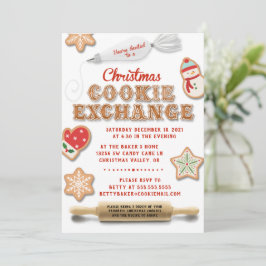 Kampanj för Exchange-parti för julcookie Inbjudningar