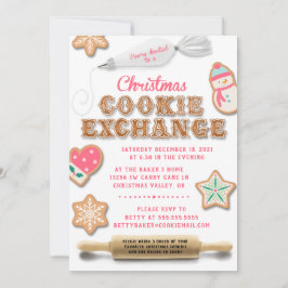 Kampanj för Exchange-parti för julcookie Inbjudningar