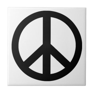 Kampanj för kärnvapennedrustning Symbol Kakelplatta