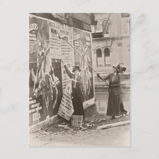 Kampanj för kvinnor som drabbas vykort (Framsida)