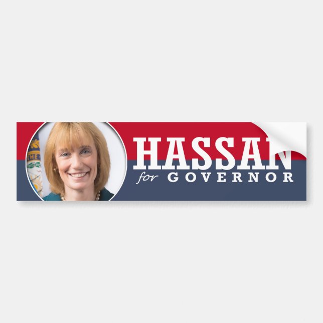 KAMPANJ FÖR MAGGIE HASSAN BILDEKAL (Framsidan)