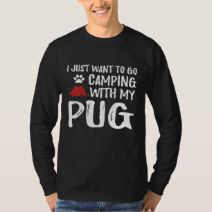 Kampanj för Rolig hund läger i Mamma eller Hund T Shirt