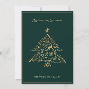 Kampanj för Träd Guld & Grönt-familjen Julkort