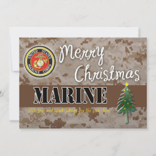 Kampanj för USMC-julkort Julkort