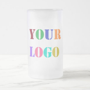 Kampanj Glas Kaffe-/Ölmugg Mall med Logotyp Frostat Ölglas