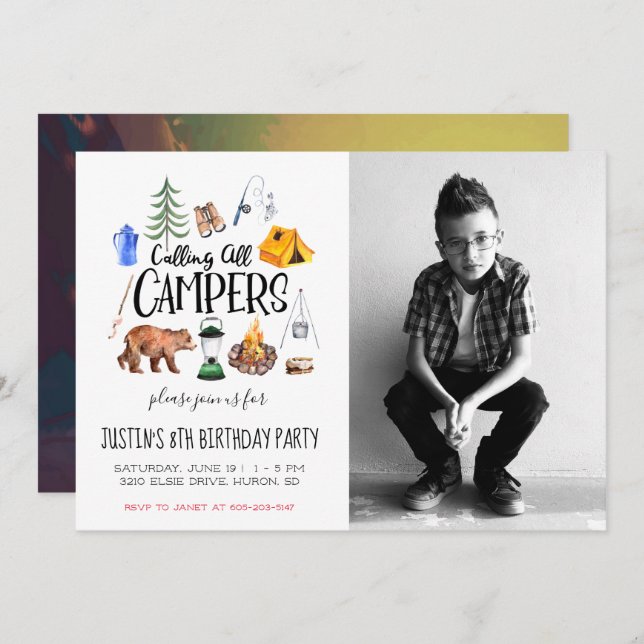 Kampanj, inbjudan till deltagare (Fram/baksida)