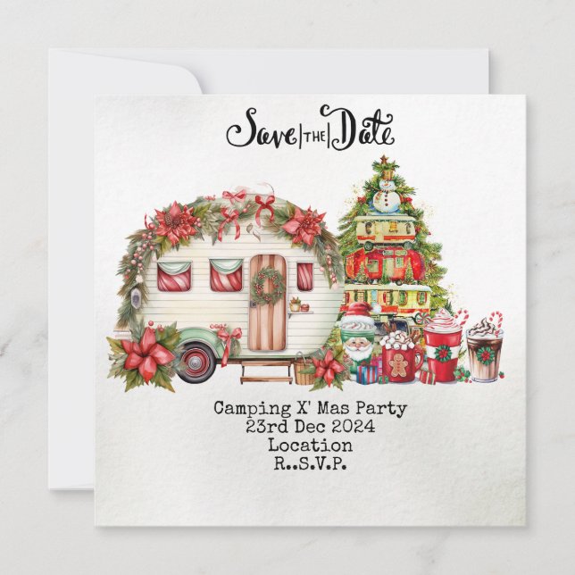 Kampanj jul Party Julkort (Framsida)