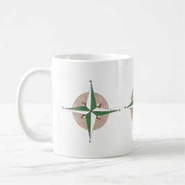 Kampanj, klätterkompass utomhusentusiaster kaffemugg