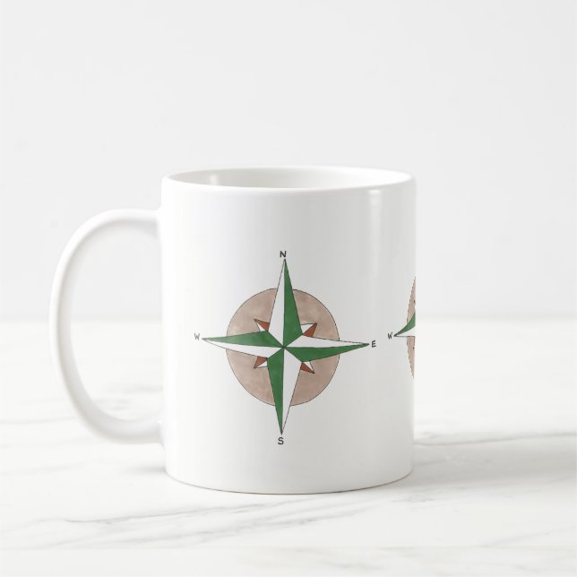 Kampanj, klätterkompass utomhusentusiaster kaffemugg (Vänster)