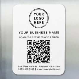 Kampanj Logotyp QR-kod Magnet