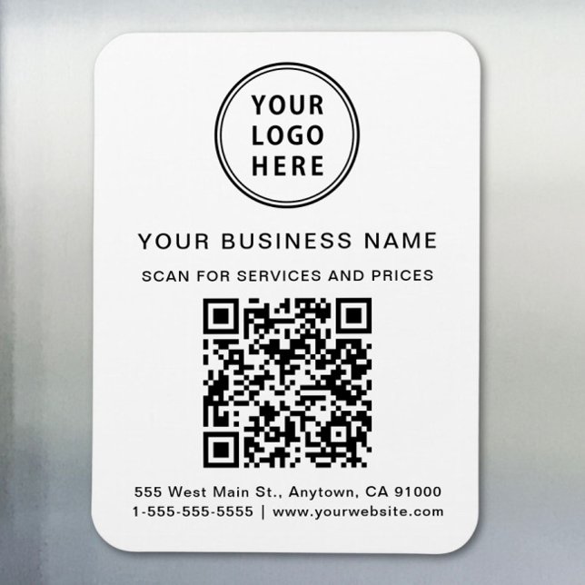 Kampanj Logotyp QR-kod Magnet (Skapare uppladdad)